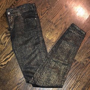 Free People Leopard Print Jeans